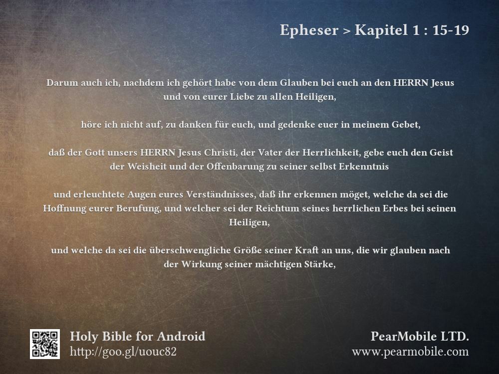 Epheser, Kapitel 1:15-19